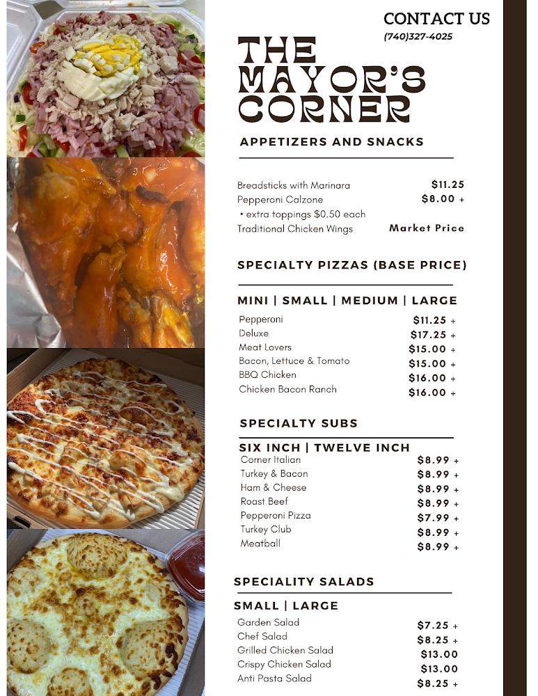 The Mayor's Corner Menu image 1